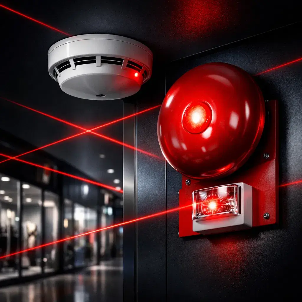 تركيب انذار حريق بالقطيف: حلول للمحلات التجارية والمولات